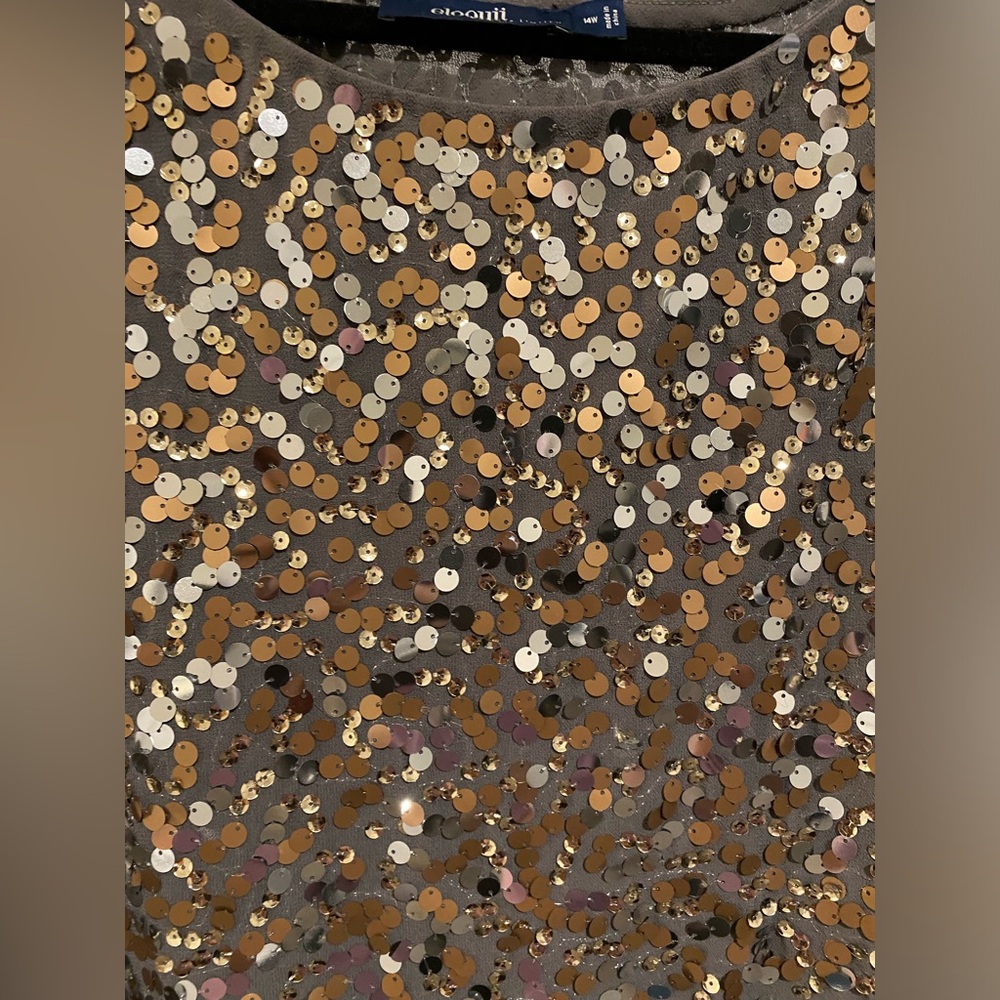 Eloquii Plus Size Sequence Sparkle Top - image 3